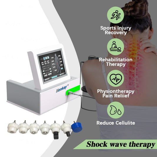 ESWT device applicator for deep tissue therapy