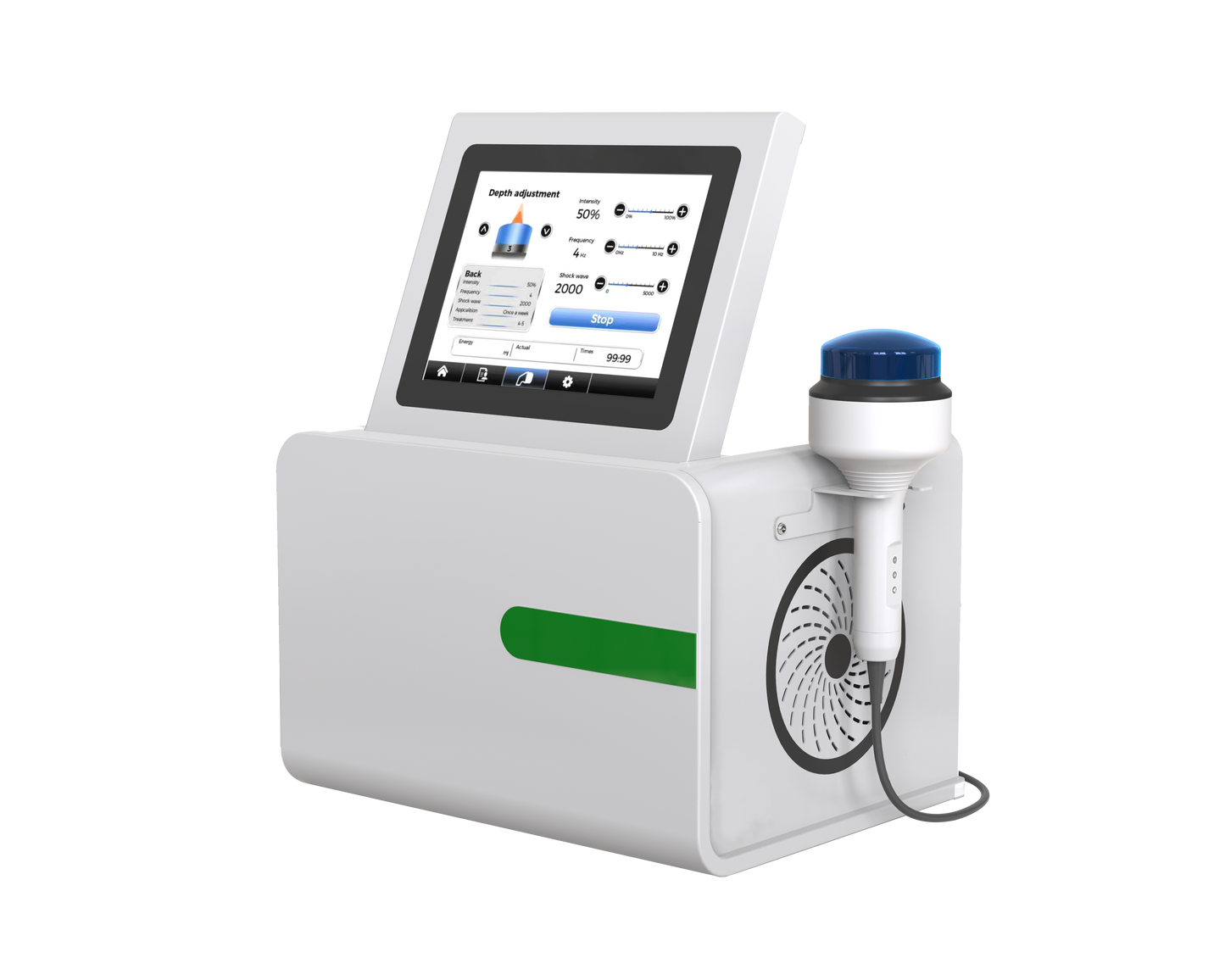 Electromagnetic focused shockwave therapy device for tissue regeneration