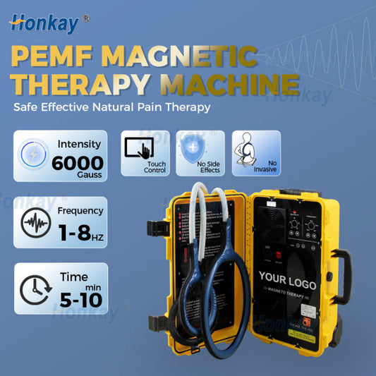 PEMF therapy machine for sale showing professional device features