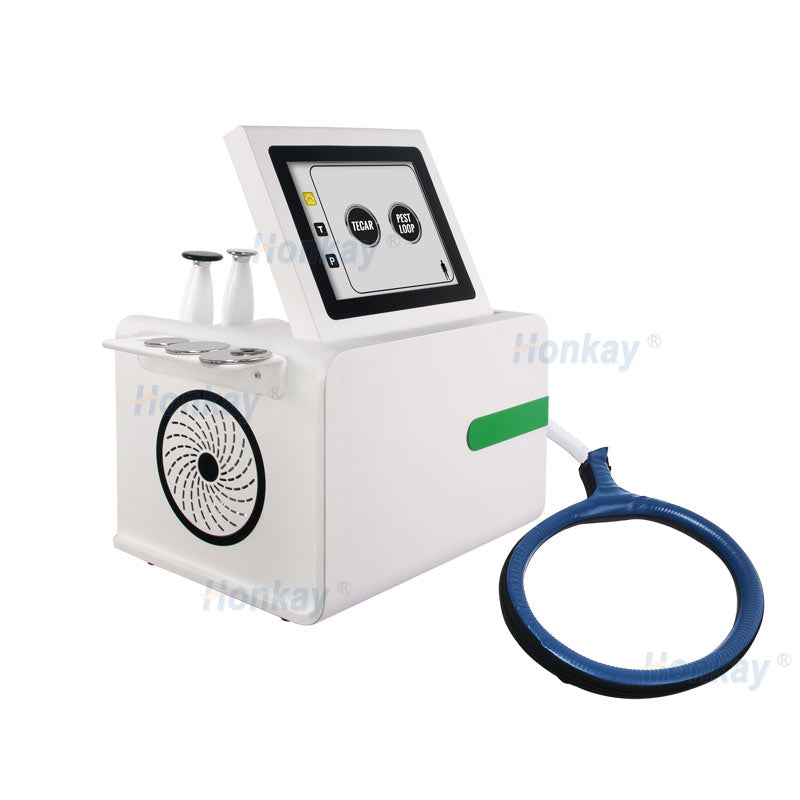 Professional 2-in-1 PEMF Tecar therapy equipment for veterinary use