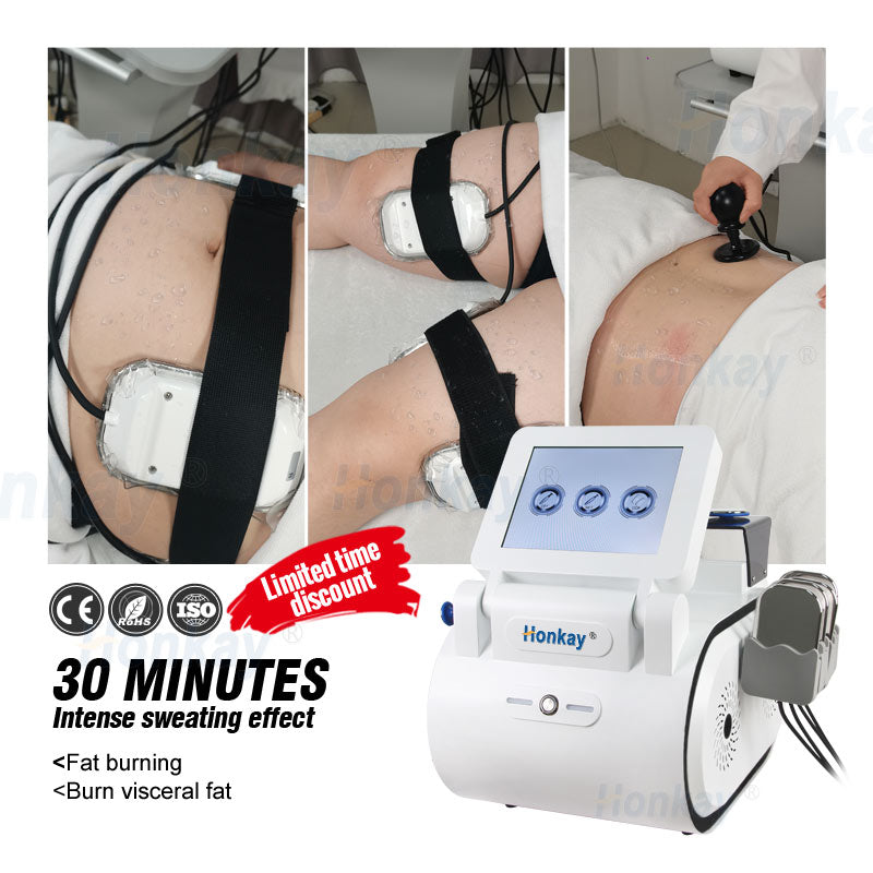 448kHz Tecar device control panel and treatment settings