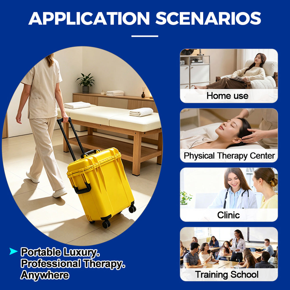 HKS-29D portable PEMF therapy machine used at home, in a physical therapy centre, a clinic and a training school