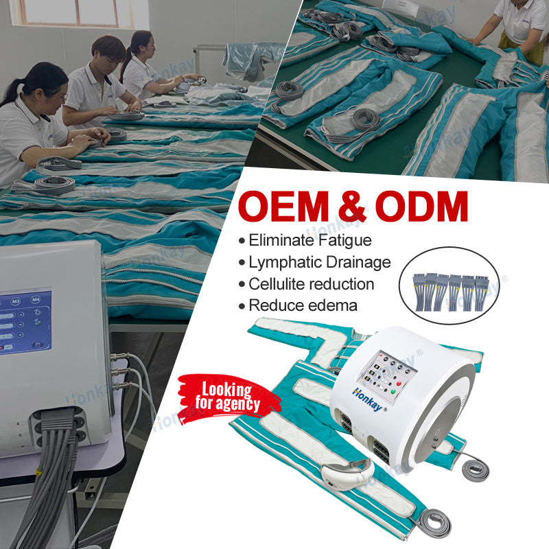 Air compression massage device for lymphatic detoxification and wellness