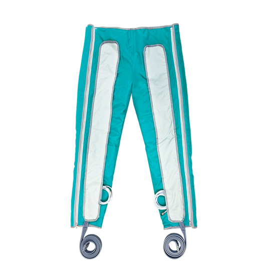 Air pressure therapy pants for lymphatic circulation and leg compression