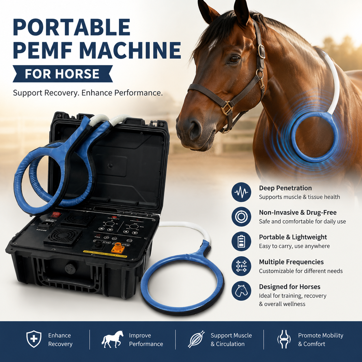 Protable PEMF Machine For Horse HKS-29A