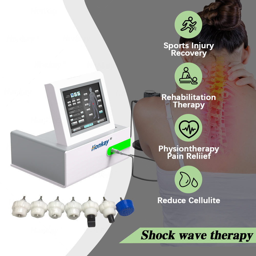 ESWT device applicator for deep tissue therapy