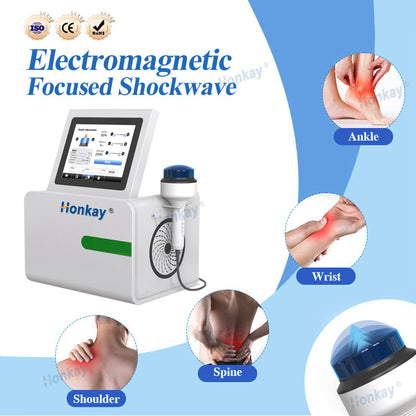 Electromagnetic focused shockwave therapy equipment for pain relief and tissue regeneration