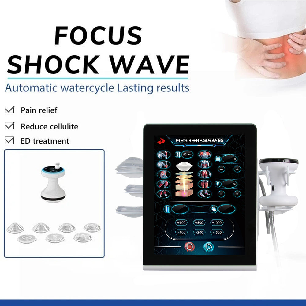 Focused shockwave machine for deep tissue pain treatment