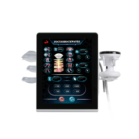 Focused shockwave therapy machine for pain relief and tissue repair