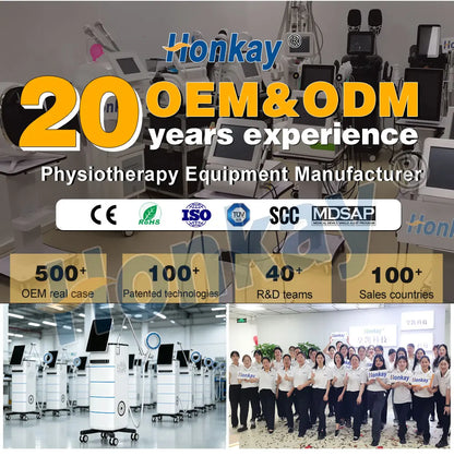 Honkay HKS-88a Focused Shockwave Therapy Machine | 7-Depth Adjustable for Pain Relief & Joint Mobility