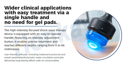 Honkay HKS-88a Focused Shockwave Therapy Machine | 7-Depth Adjustable for Pain Relief & Joint Mobility