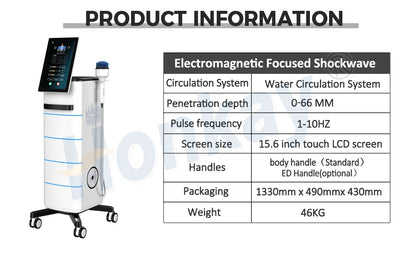 Honkay HKS-88a Focused Shockwave Therapy Machine | 7-Depth Adjustable for Pain Relief & Joint Mobility