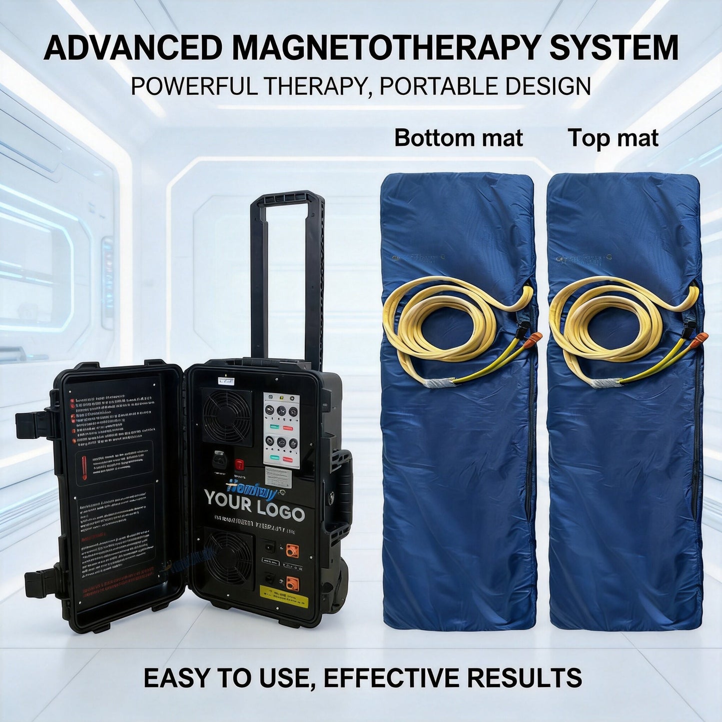 Dual Control Protable PEMF Machine With PEMF Therapy Mat
