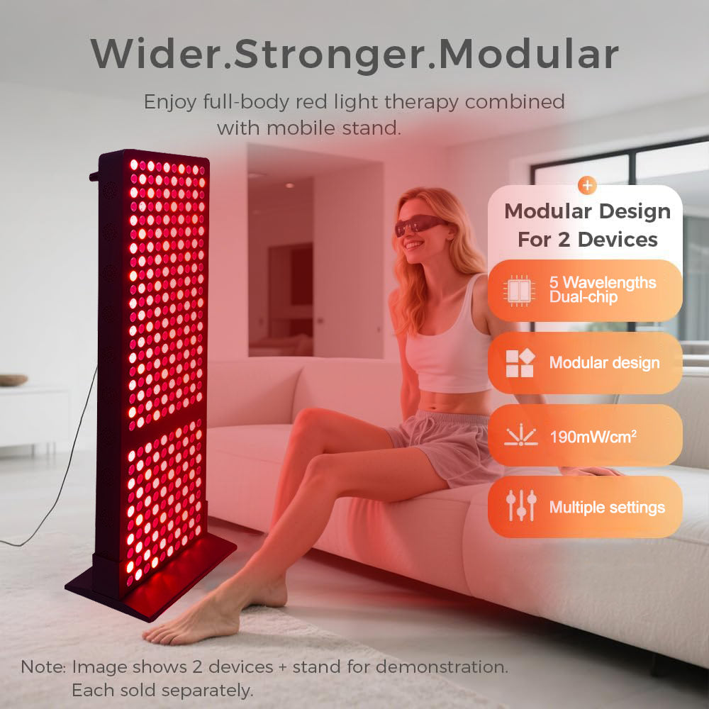 Red light therapy device for muscle recovery and wellness