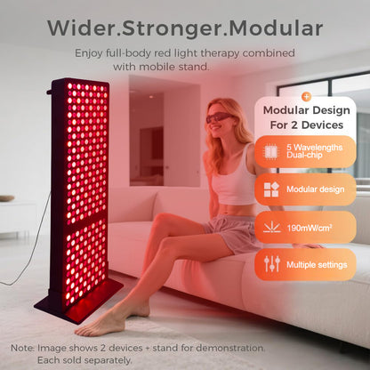 Red light therapy device for muscle recovery and wellness