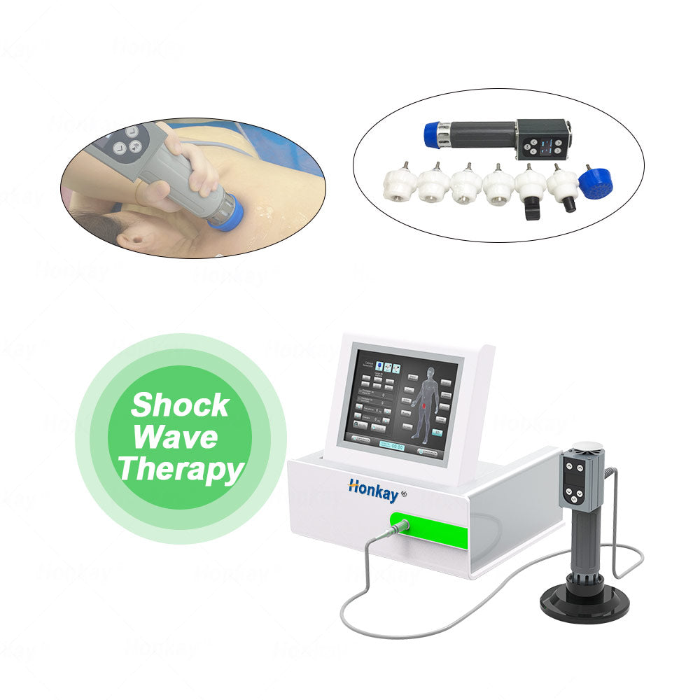 Shockwave therapy machine control panel and settings