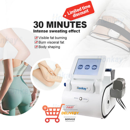 Tecar therapy machine showing CET RET radiofrequency technology